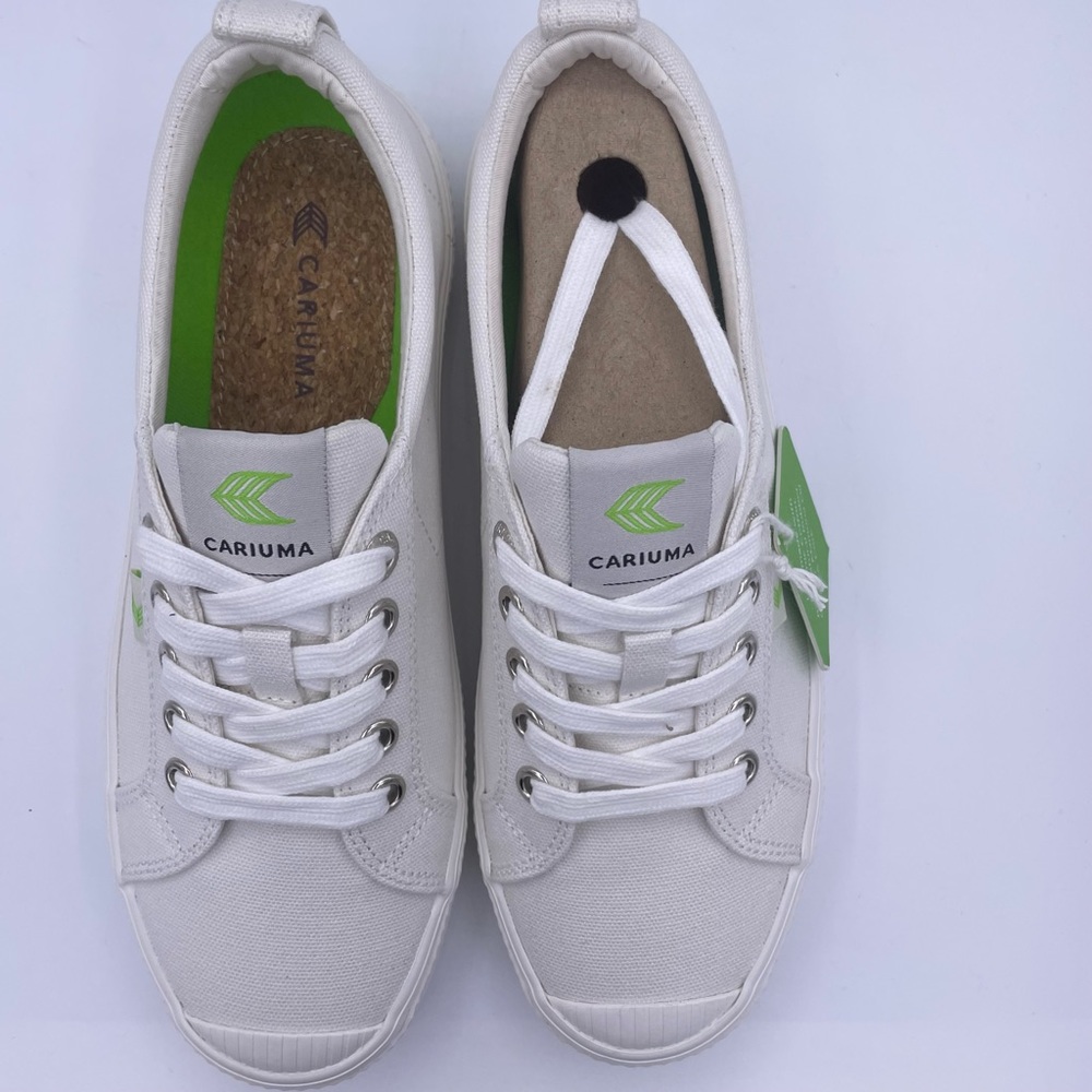 Cariuma unisex oca low off white canvas sneakers Size 6.5Women 5Mens - Picture 7 of 13